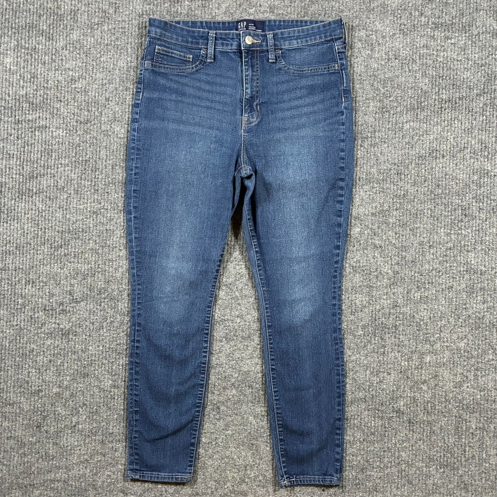 GAP Denim Womens‎ Favorite Jegging 10/30 Regular Blue Cotton Stretch High Rise